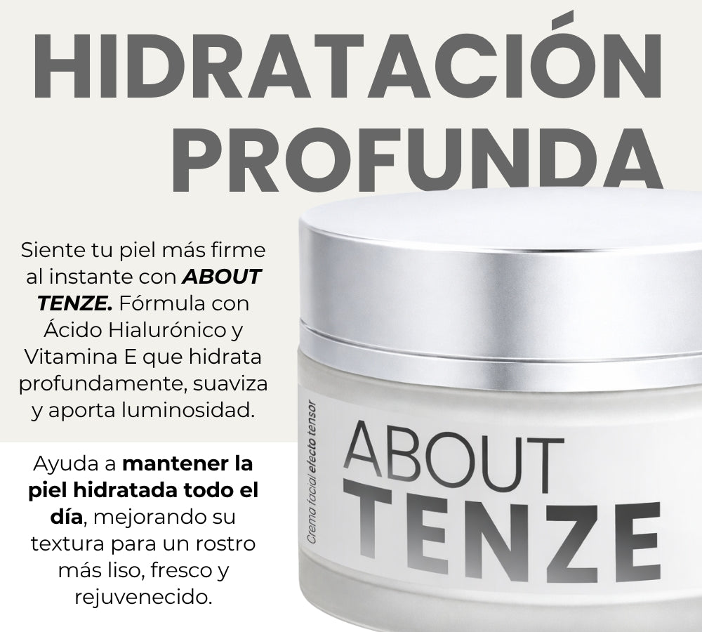 About Tenze 45g | Crema Facial Efecto Tensor Tipo Botox | Reafirma, Suaviza Líneas y Mejora la Apariencia de la Piel