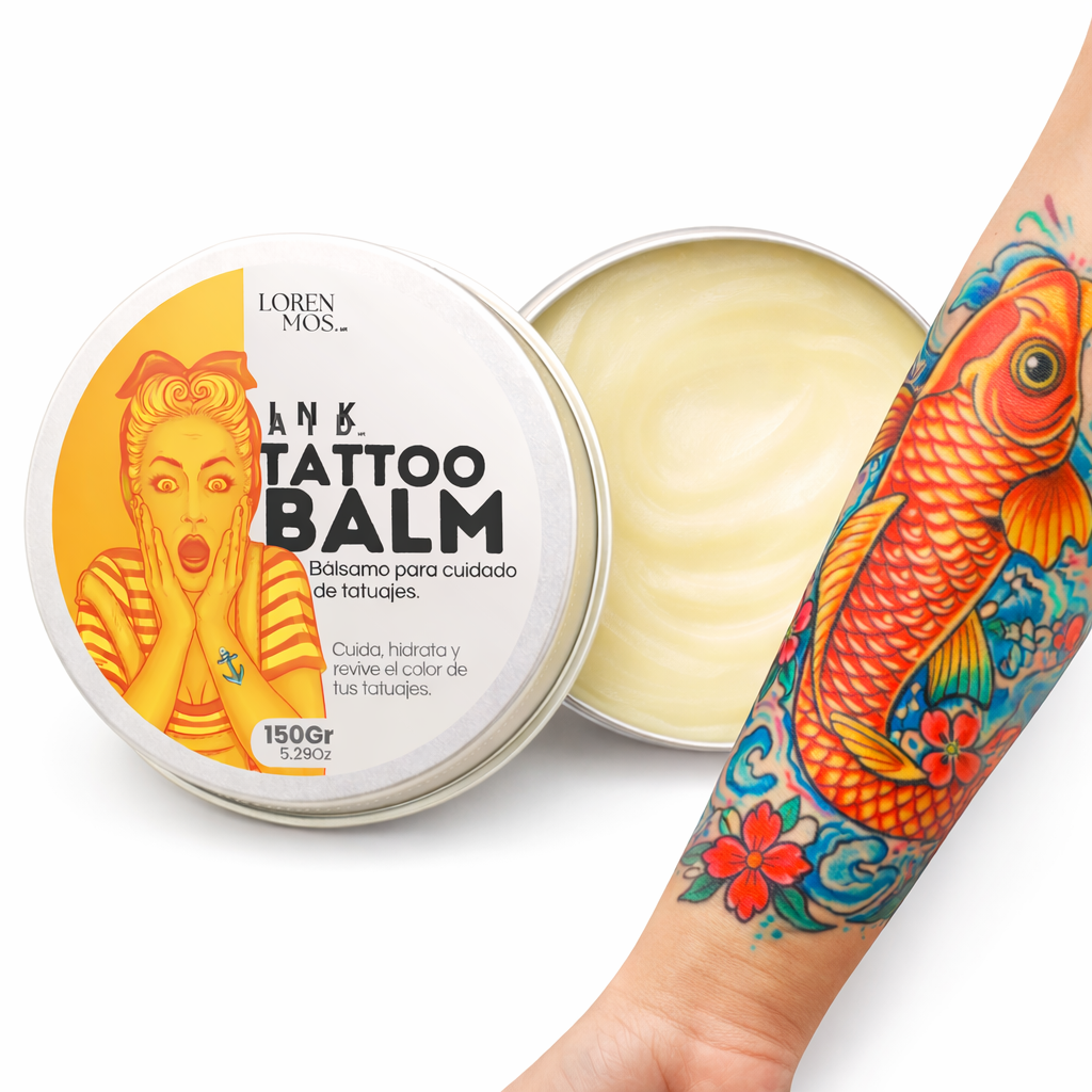 Tattoo Balm 150 g – Cuidado Completo para Tatuajes, Nutre, Suaviza y Realza el Color de la Piel