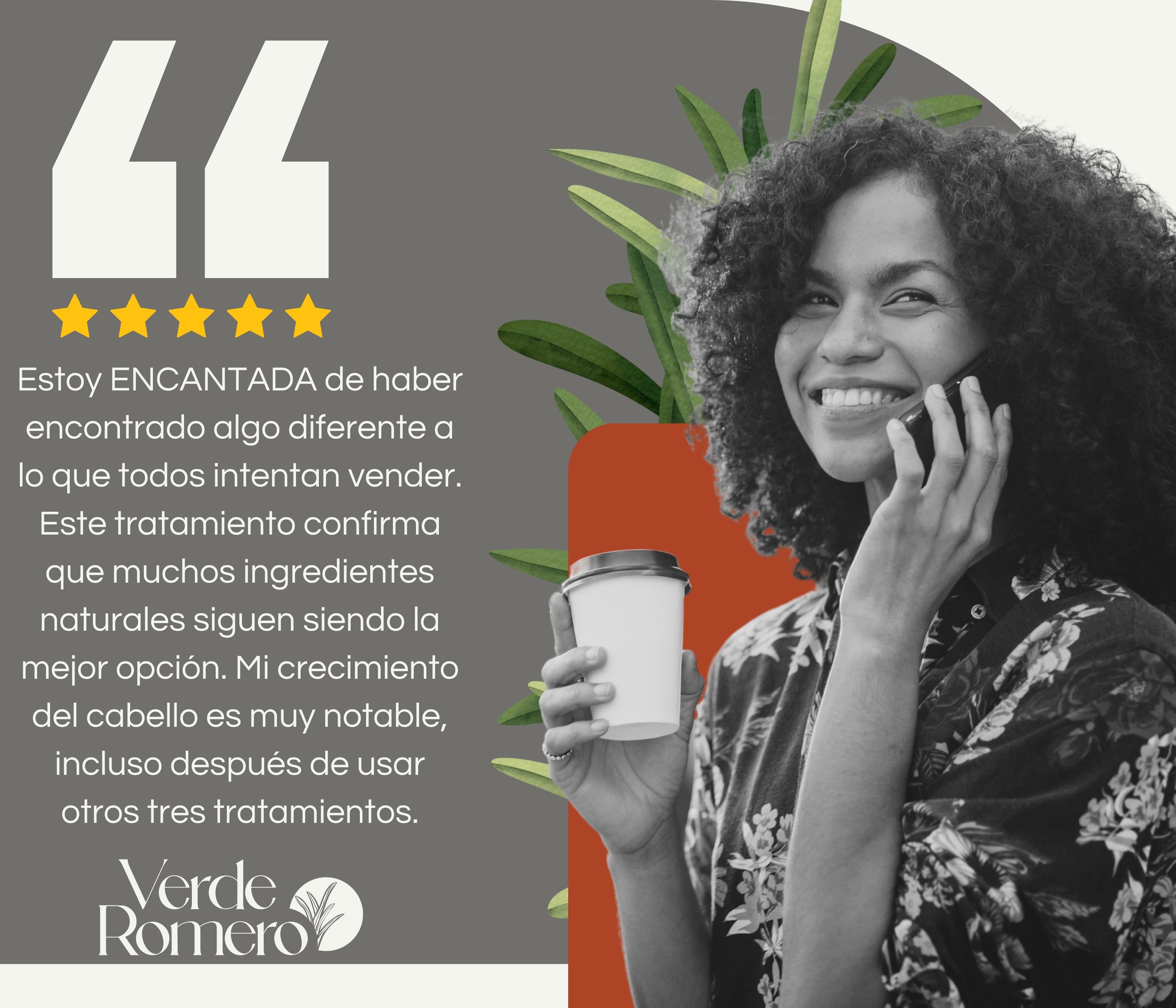 Verde Romero 60ml | Spray Capilar para Crecimiento, Anticaída y Cabello Más Fuerte