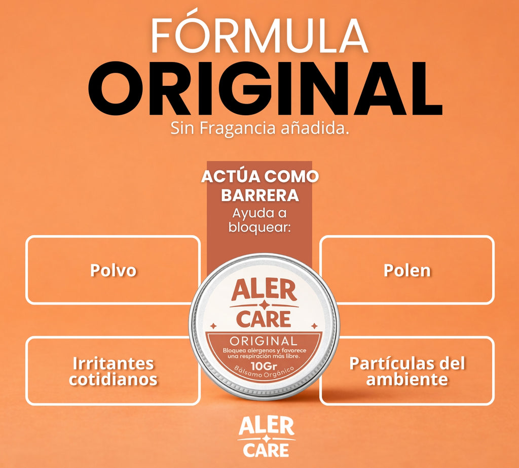 AlerCare Original 10gr. | Barrera Nasal Anti Alergias que Bloquea Polen, Polvo y Ácaros y Despeja la Respiración al Instante
