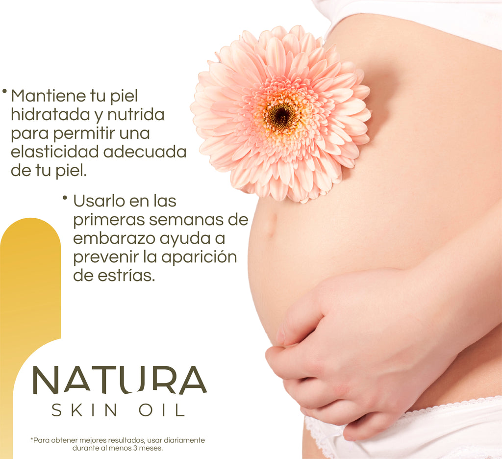 Natura Skin Oil 150ml. | Aceite Corporal Reduce Estrías y Cicatrices, Hidrata Profundamente y Mejora la Elasticidad de la Piel
