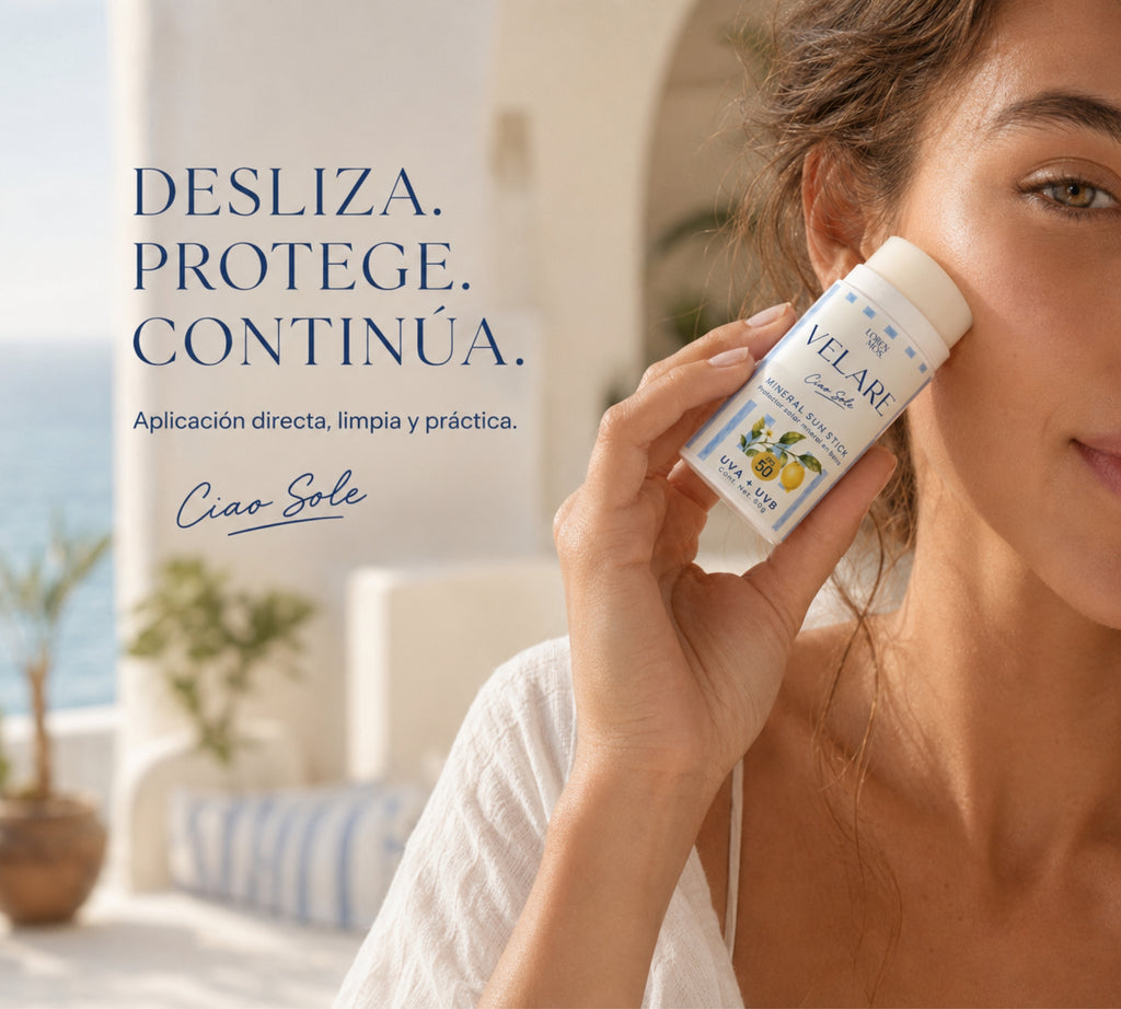 **VELARE Ciao Sole Mineral Sun Stick FPS 50 | Protección solar en barra para rostro y cuerpo, 60 g