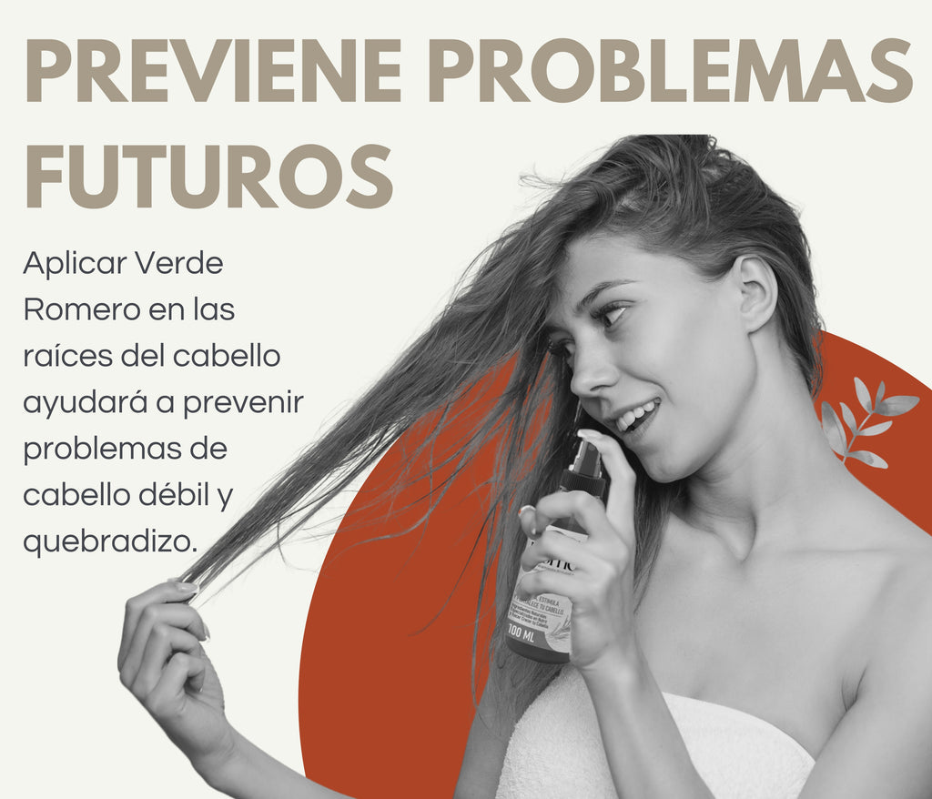 Verde Romero 60ml | Spray Capilar para Crecimiento, Anticaída y Cabello Más Fuerte