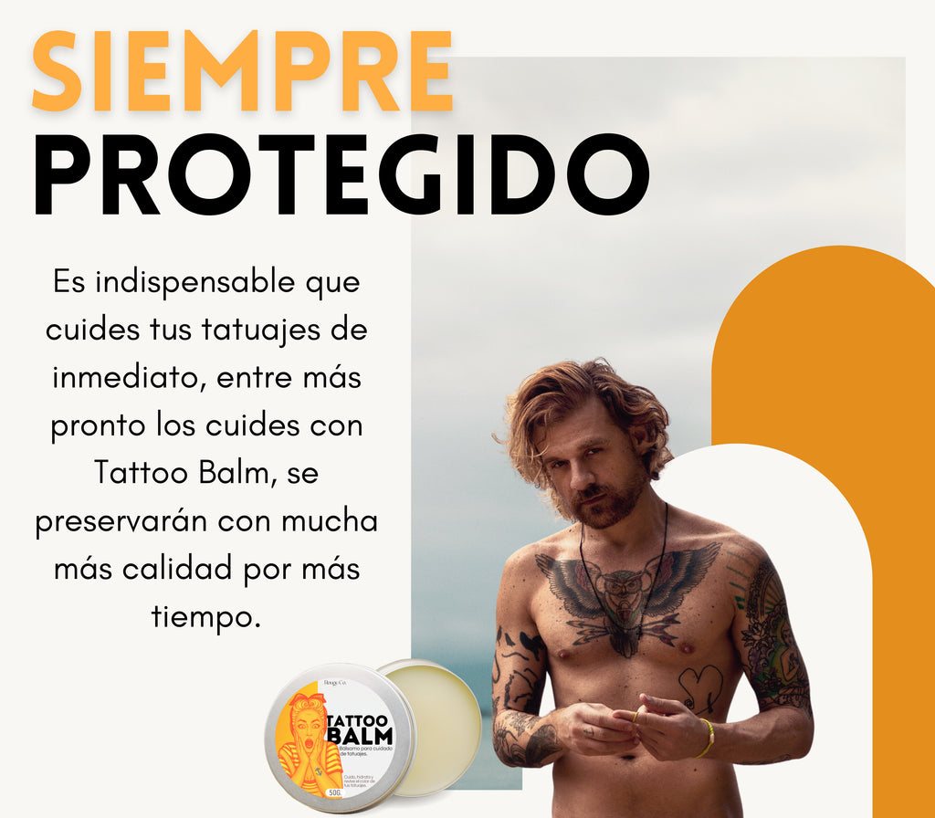 Tattoo Balm 60 g – Cuidado Completo para Tatuajes, Nutre, Suaviza y Realza el Color de la Piel
