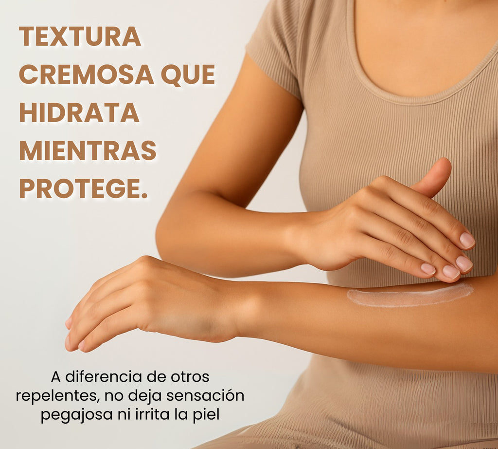 Crema Repelente Natural 250 ml – Protección Intensiva contra Moscos y Zancudos hasta 6h – Fórmula con Citronela y Eucalipto – Hidratante, Vegana, Biodegradable y Apta para Toda la Familia