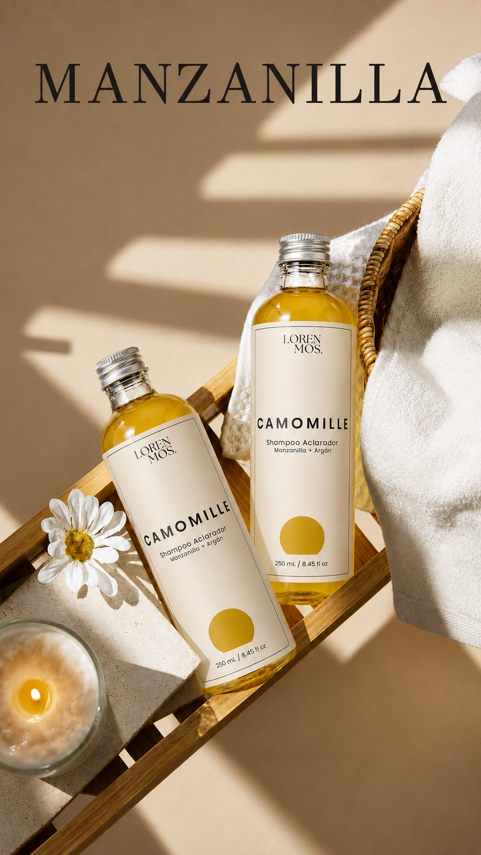 CAMOMILLE SHAMPOO ACLARADOR DE MANZANILLA Y ARGÁN